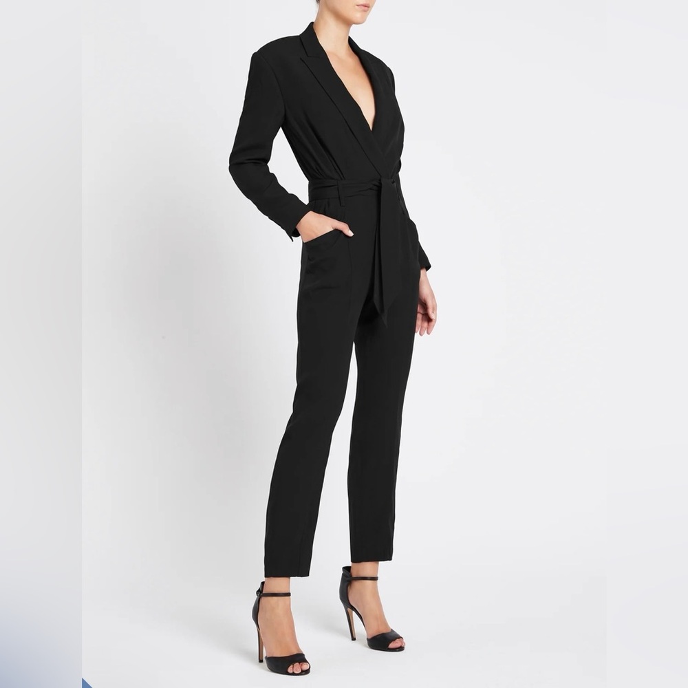 $649 IRO Paris Florica Jumpsuit FR 34 XS 0 Black